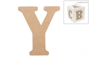 SET 6 LETRAS Y 13.7X0.3CM DM