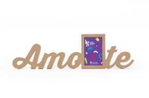 P.FOTO RECT. AMO-TE 57.3X16.4X1.2CM MDF