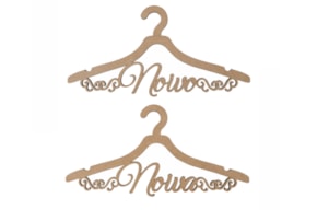 SET 2 CABIDES NOIVO/NOIVA 40X20X0.5CM DM
