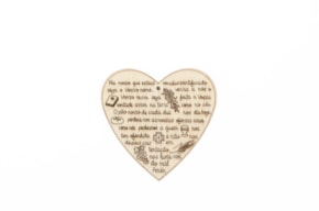 SET 12 CORAZÓNS CON "PAI NOSSO" 7X6.8X0.3CM CHOUPO