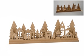 PAISAJE NAVIDAD CON LED 60X9X18.5X1.2CM DM