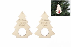 SET 12 MARCOS ARBOL DE NAVIDAD 7.6X10X0.3CM CHOPO
