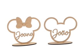 RATINHO OU RATINHA C/NOME PERSONALIZAVEL 20X17.2X0.5CM MDF