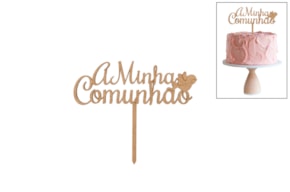 SET 4 TOPPERS A MINHA COMUNHAO 18X15.2X0.3CM DM