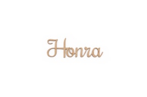 SET 12 PALAVRAS HONRA 8.1X3X0.3CM MDF