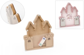 CUADRO HUCHA CASTILLO 20.2X23X1.6CM MDF