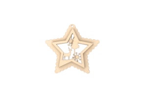 SET 4 APPLICATIONS ESTRELLA 3D 11X10X0.3CM CHOPO