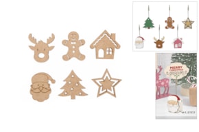 SET 12 APLICACIONES NAVIDAD 6X0.3CM DM