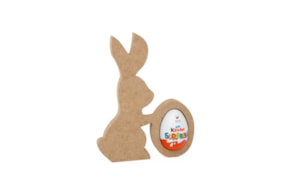 SET 2 COELHOS PARA OVO 14.9X19.2X1.6CM MDF