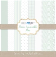BLOC 10 PAPEIS SCRAP 30.5X30.5CM MINT PFY-1704