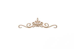 SET 12 APLICACIONES 14X3.8X0.3CM MDF