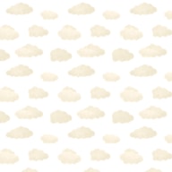 TECIDO 100X150CM PIQUE SKY 101 NUVENS BEGE