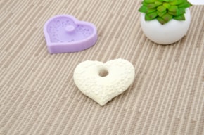 SILICONE MOULD 8X6.5X1.2CM MLD031 HEART