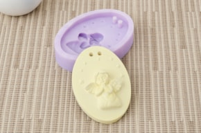 SILICONE MOULD 7.5X5.5X1.2CM MLD035 BASE W/ANGEL