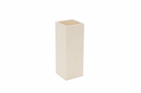 POPLAR BOX WITHOUT LID 8.3X8.3X22.6CM