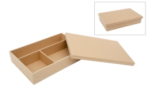 CAIXA DE BATIZADO 38X25x7.5CM MDF