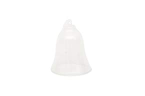 SET 2 GLASS BELL D.6.5 x 7.5CM