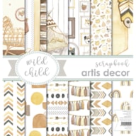 KIT SCRAP PAPER 30.5x30.5+30.5x15CM ARTIS DECOR WILD CHILD