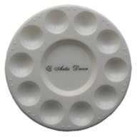 ROUND PLASTIC PALETTE  D.17CM  10 WELLS