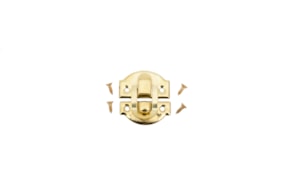 SET 6 FECHOS 2.7X2.5CM DOURADO ENVELHECIDO