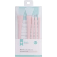 SET 5 SILICONE BRUSHES ROSE 13.5-15CM
