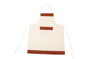 AVENTAL DE COZINHA  62.5 X 75 /100CM XADREZ VERMELHO 2034N