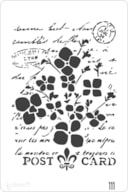 STENCIL 20X30CM  111 POST CARD