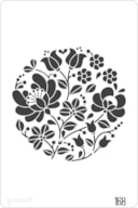 STENCIL 20X30CM 168 FLOWER
