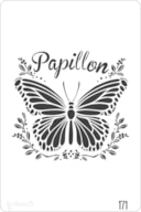 STENCIL 20X30CM 171 PAPILLON