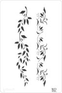 STENCIL 20X30CM  192 FLOWER