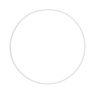 ARO METAL REVESTIDO BRANCO D.50CM RAYHER
