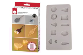 MOLDE SILICONA 14.5X26X1CM PENDIENTES RAYHER