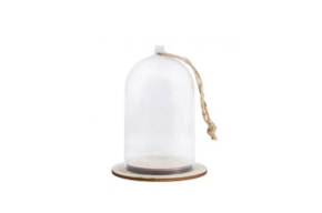 PLASTIC CLOCHE WITH BASE D.6CM X 9CM RAYHER