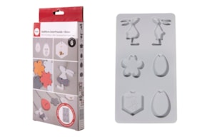 SILICONE CAST. MOULD EASTER FRIENDS +BEES 26X14.5X1CM RAYHER