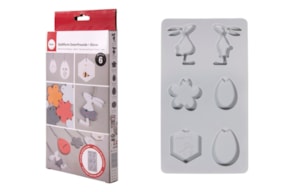 SILICONE CAST. MOULD EASTER FRIENDS +BEES 26X14.5X1CM RAYHER