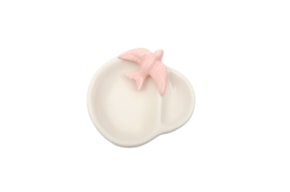PLATE OLIVE BRANCA SEAGULL ROSE 14X14X3CM