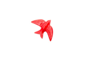 ANDORINHA 8.5X6X2.2CM VERMELHO