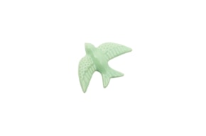 SWALLOW 8.5X6X2.2CM GREEN PASTEL