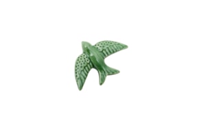 SWALLOW 8.5X6X2.2CM GREEN OLIVE