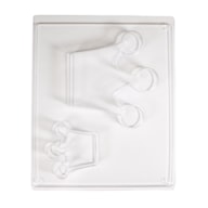 PET CASTING MOULD CROWNS 13X12X2CM- 6.5X7X2CM RAYHER