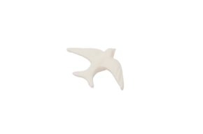 SWALLOW 11.5X8X2.5CM WHITE