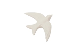 SWALLOW 15.5X11X3.5CM WHITE