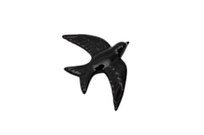 ANDORINHA 15.5X11X3.5CM PRETO