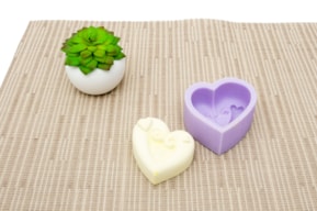 SILICON MOLD HEART  7.5X7.5X3.5CM MLD134