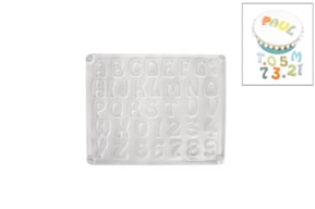 CASTING MOULD: LETTERS-NUMBERS 2-3CM RAYHER