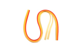 PAPEL PARA QUILLING 53x0.9cm 80grs/m2 VERM./AMARELO RAYHER