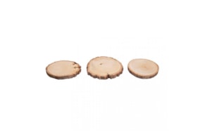 CONJ. 3 RODELAS MADEIRA 10-12CM RAYHER