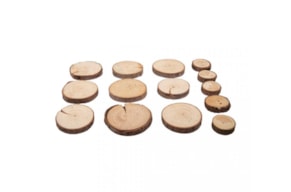 CONJ. RODELAS MADEIRA 3-5CM  100grs RAYHER
