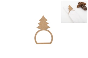 SET 12 SERVILLETEROS C/ ÁRBOL 6X9.4X0.3CM MDF