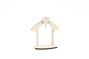 SET 2 CABANAS PARA PRESÉPIO 11.2X5.5X14X0.6CM CHOUPO